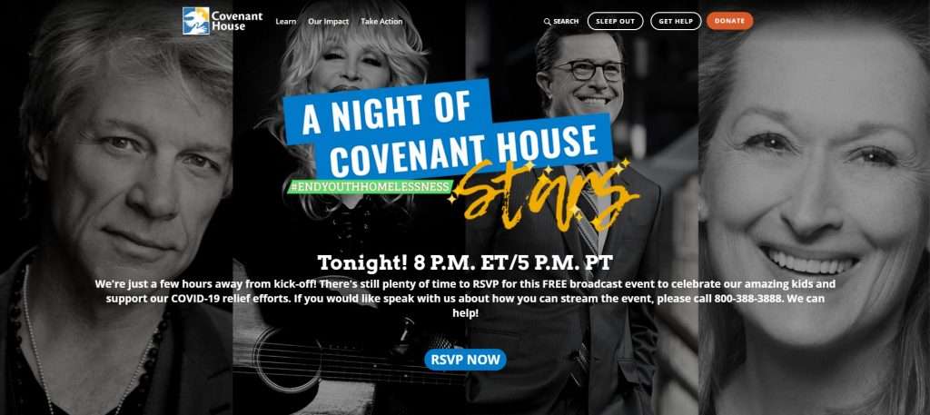 Meryl Streep-Night Of Covenant House Stars