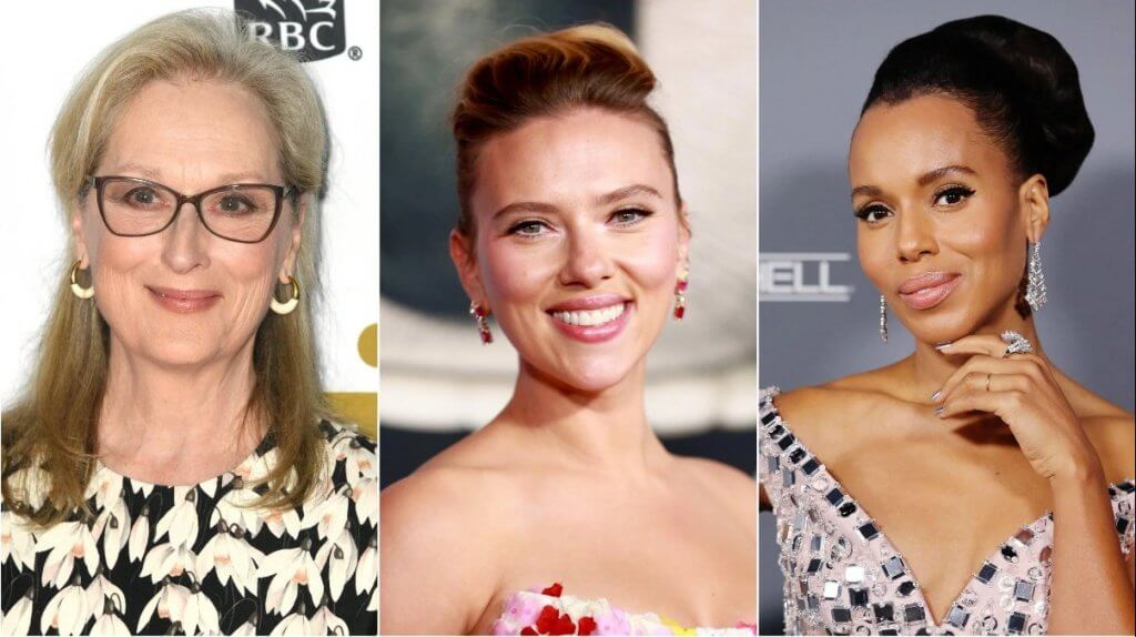 Meryl Streep, Scarlett Johansson, Kerry Washington